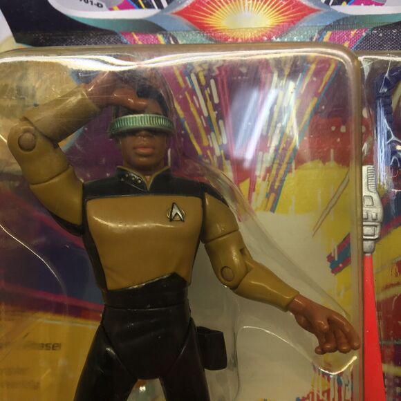 STAR TREK The Next Generation Lieutenant George La Forge Playmates Figure- Read - Picture 5 of 9